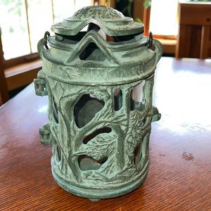 Vintage John Wright Cast Iron Lantern
